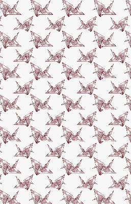 Vnútorná roleta na okno s motívom origami labutí