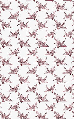 Vnútorná roleta na okno s motívom origami labutí