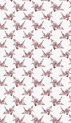 Vnútorná roleta na okno s motívom origami labutí