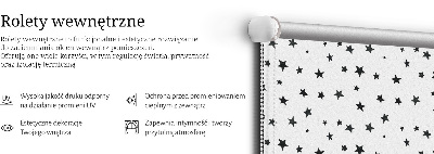 Vnútorná roleta na okno hviezdy