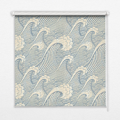 Roleta na okno vo vodných vlnách