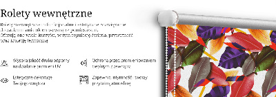 Roleta na okno farebné listy