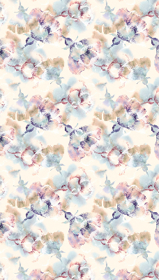 Vnútorná roleta na okno s farebnými maľovanými kvetmi