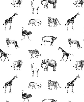 Roleta na balkónové dvere so vzorom zvierat