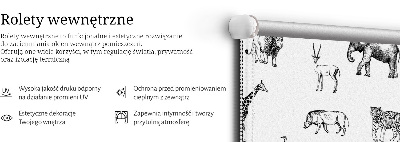 Roleta na balkónové dvere so vzorom zvierat
