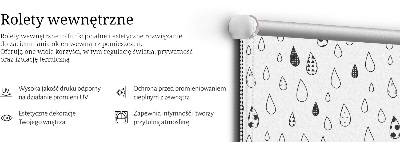 Roleta na balkónové dvere v prevedení Kvapky