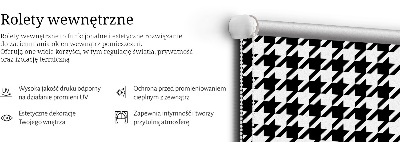 Vnútorná roleta na okno s geometrickým vzorom