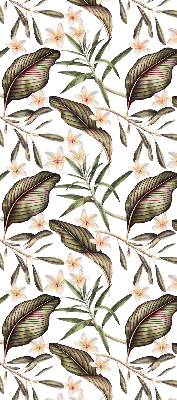 Vnútorná roleta na okno s motívom kvetov so stonkami