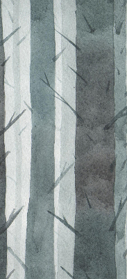 Vnútorná roleta na okno so stromami