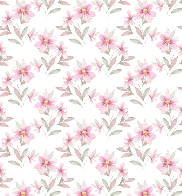 Roleta na balkónové dvere s ružovými kvetmi