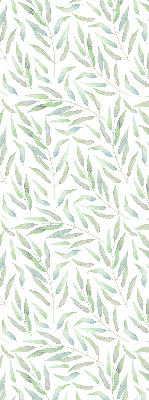 Roleta na balkónové dvere so vzorom zelených listov