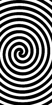 Roleta na okno hypnotizujúci kruh
