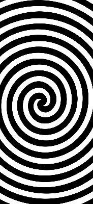 Roleta na okno hypnotizujúci kruh