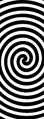 Roleta na okno hypnotizujúci kruh