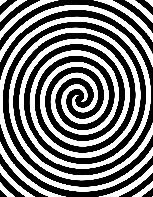 Roleta na okno hypnotizujúci kruh
