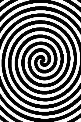 Roleta na okno hypnotizujúci kruh