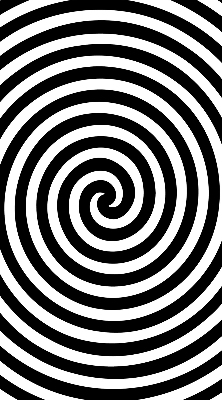 Roleta na okno hypnotizujúci kruh