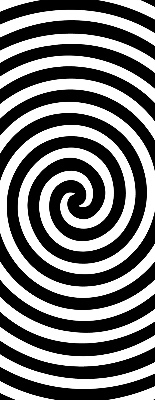 Roleta na okno hypnotizujúci kruh