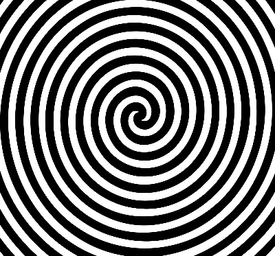 Roleta na okno hypnotizujúci kruh