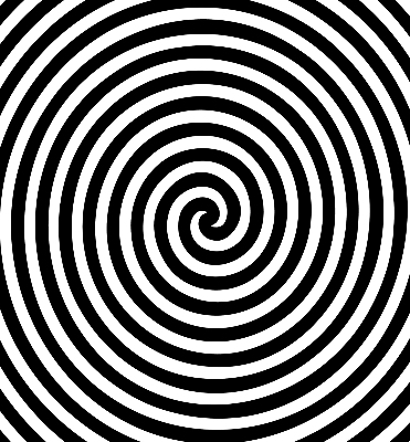 Roleta na okno hypnotizujúci kruh