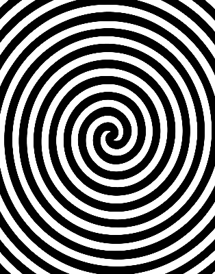 Roleta na okno hypnotizujúci kruh