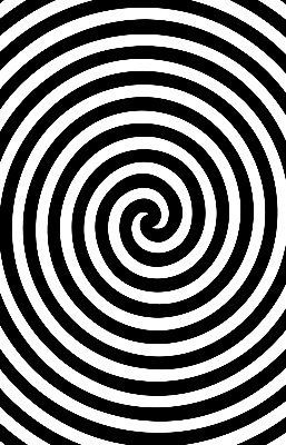 Roleta na okno hypnotizujúci kruh