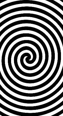 Roleta na okno hypnotizujúci kruh