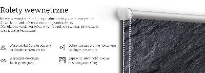 Roleta na okno v čiernej textúre