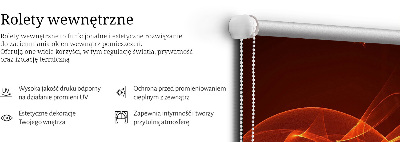 Vnútorná roleta na okno v oranžovej abstrakcii