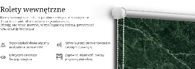 Roleta na okno v zelenom mramorovom prevedení