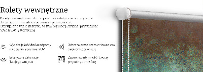 Roleta na okno v zelenej farbe a z plechu