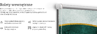 Roleta na balkónové dvere polkruh v polkruhu