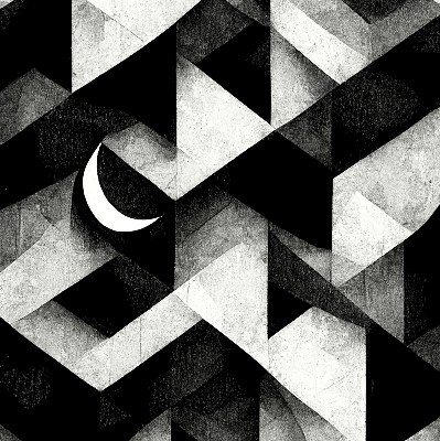 Roleta na balkónové dvere s motívom trojuholníkov v abstraktnom štýle