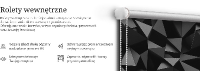 Vnútorná roleta na okno čierne origami