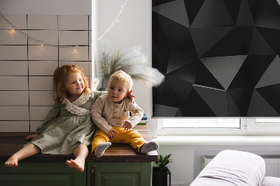 Vnútorná roleta na okno čierne origami