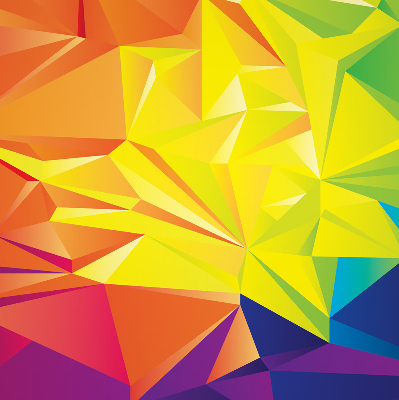 Vnútorná roleta na okno farebný vzor origami