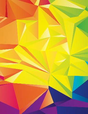 Vnútorná roleta na okno farebný vzor origami
