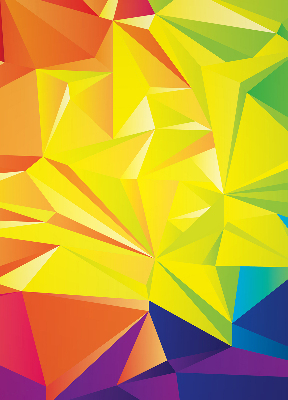 Vnútorná roleta na okno farebný vzor origami