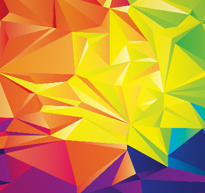Vnútorná roleta na okno farebný vzor origami