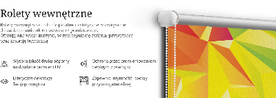 Vnútorná roleta na okno farebný vzor origami
