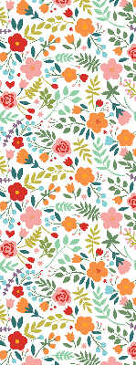 Zatemňovacia roleta s motívom maľovaných kvetov