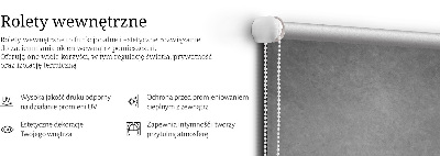 Vnútorná roleta na okno v sivom dyme