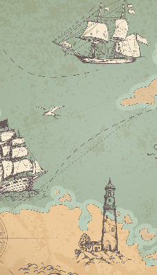 Vnútorná roleta na okno mapa oceánu