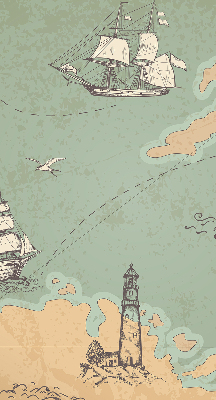 Vnútorná roleta na okno mapa oceánu