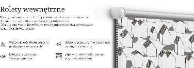 Roleta na okno v bielom dome