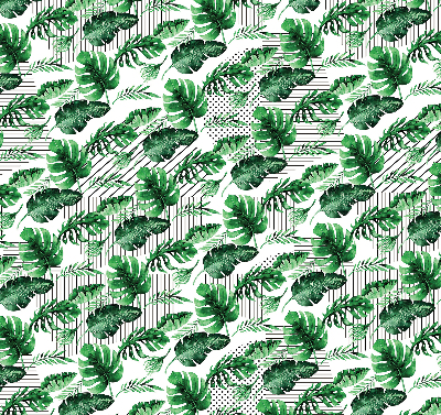 Roleta na okno s motívom tropických listov