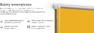 Vnútorná roleta na okno oranžová