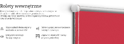 Vnútorná roleta na okno červená