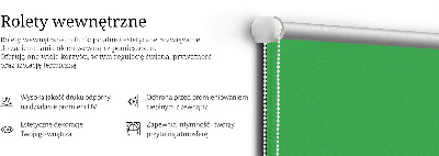 Zatemňovacia roleta v zelenej farbe