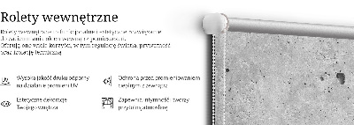 Vnútorná roleta na okno v dekore žuly